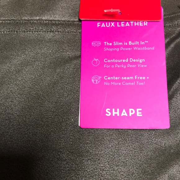 SPANX faux leather leggings OLIVE - Picture 4 of 8
